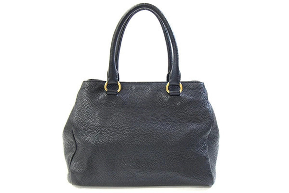 Prada Handbag Bag Black Shoulder Crossbody Leather Black